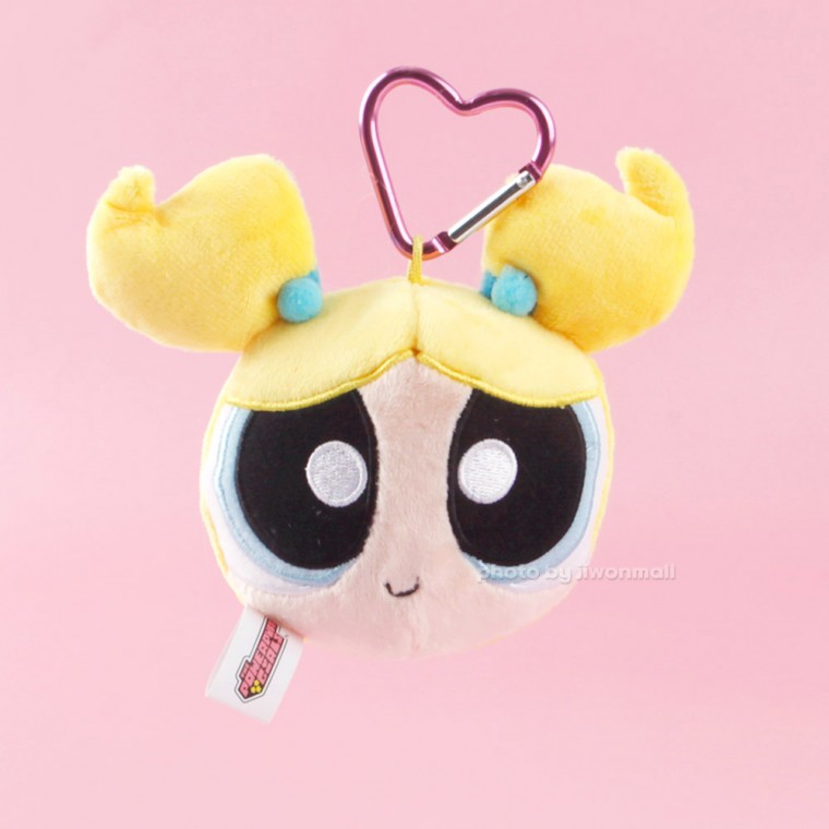 Nhẫn túi mặt Powerpuff Girls Bubbles 8cm (màu vàng)