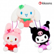 Kuns Sanrio Búp Bê My Melody Mamel Kuromi Cinnamoroll Mini Túi Vòng Móc Khóa Vườn Phiên Bản Búp Bê 8cm