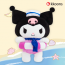 Búp bê Sanrio Búp bê Kuromi dễ thương Mùa hè Mùa hè Phiên bản ống 25cm