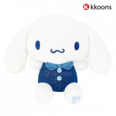 Búp bê Sanrio dễ thương búp bê cuộn quế phiên bản quần áo denim 25cm