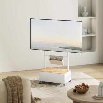 [Anyport]Giá đỡ TV màu trắng gắn LD L Loại lưu trữ 43 65 inch FSC45W