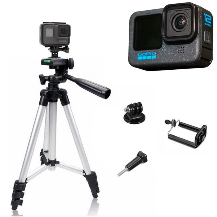 Giá đỡ ba chân chụp ảnh hành động tương thích GoPro Hero 12