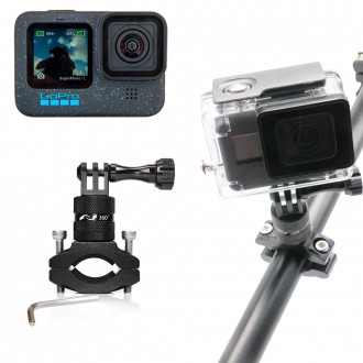 Giá đỡ xoay cố định ghi đông xe đạp tương thích GoPro 12