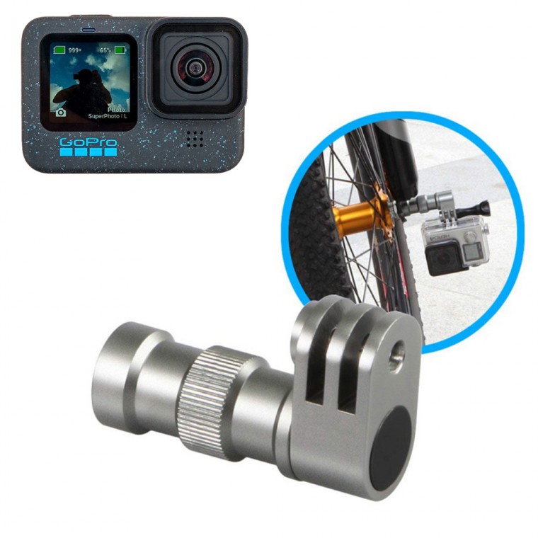 Giá đỡ gắn trục bánh xe đạp tương thích GoPro 12