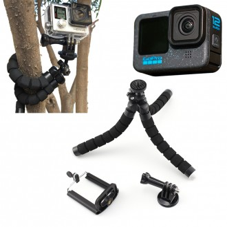 Chân máy chụp ảnh nhỏ gọn Javara nối liền với GoPro 12 cam hành động