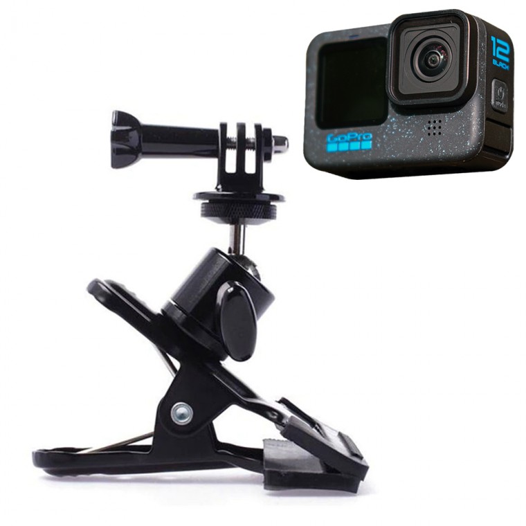 Giá đỡ kẹp đầu bóng cam hành động tương thích GoPro 12