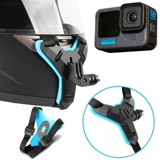 Mũ bảo hiểm toàn mặt dành cho xe máy tương thích GoPro 12 Dây đeo cằm