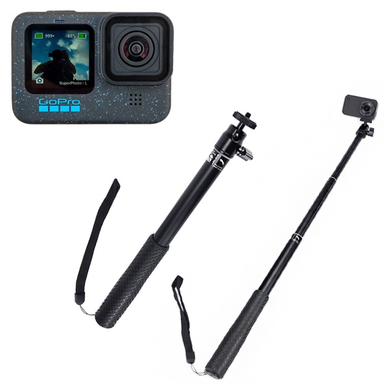 Gậy chụp ảnh selfie đầu bóng tương thích GoPro 12