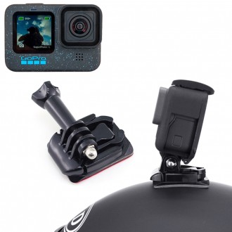 GoPro Hero 12 mũ bảo hiểm tương thích mũ cứng gắn keo cong