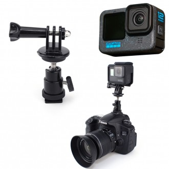 Camera hành động tương thích GoPro 12 hot shoe camera gắn đầu bóng