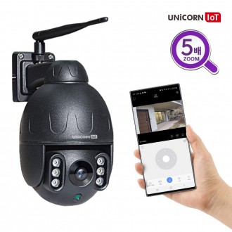 Unicorn IoT 5 triệu pixel zoom quang 5x camera quan sát ngoài trời IP bảo mật không dây ngoài trời TCAM-M5