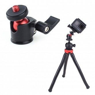 Chân máy đầu bóng đầu cam hành động máy ảnh đèn flash chiếu sáng gimbal