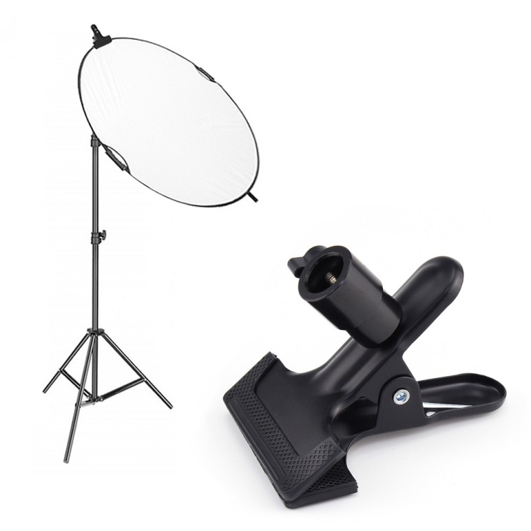 Phản quang Chromakey Kẹp Kẹp Gắn Chân Đế Tripod