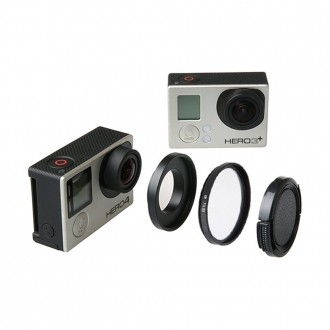 Bộ chuyển đổi nắp bộ lọc ống kính UV 37mm tương thích của GoPro 4 3