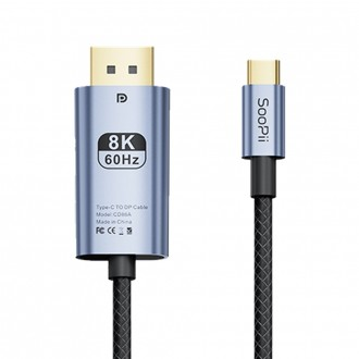 Cáp Soopii USB-C sang DP 1.4 8K HDR CD86A