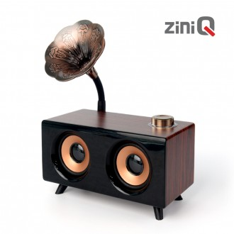 GeniQ Retro Cổ Loa Bluetooth Di Động Để Bàn Đài FM MF-7000B