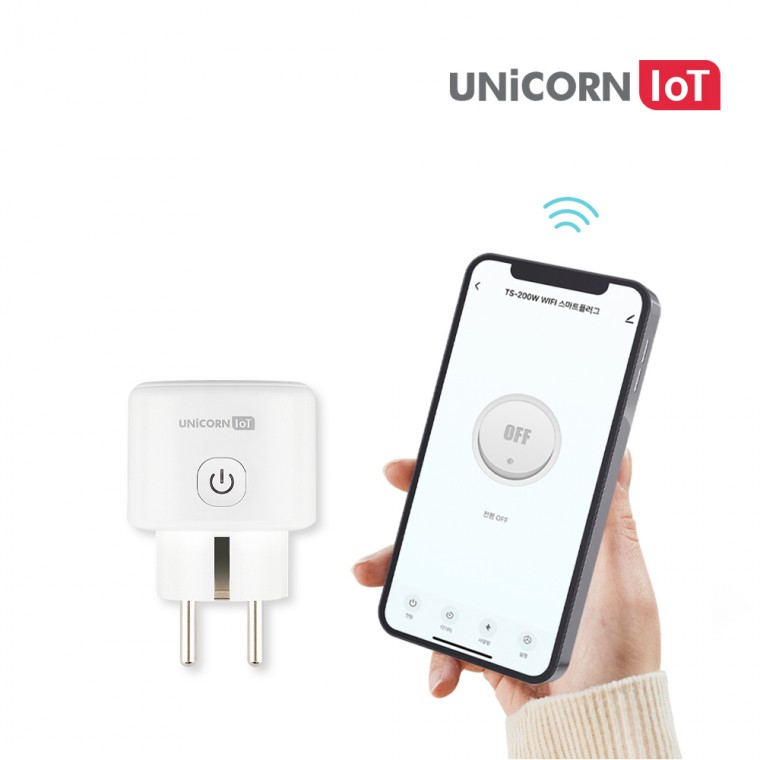 Unicorn IoT TS-200W Ổ cắm thông minh Wi-Fi Điều khiển từ xa không dây giúp tiết kiệm hóa đơn tiền điện