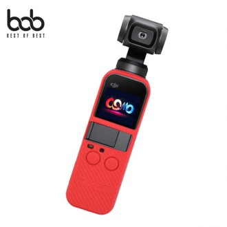 Vỏ thạch silicone màu bob + dây đeo cho DJI Osmo Pocket