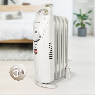 Bộ tản nhiệt dầu điện mini Kruger của Đức 5 chân/bếp sưởi ấm mạnh mẽ loại tiết kiệm năng lượng