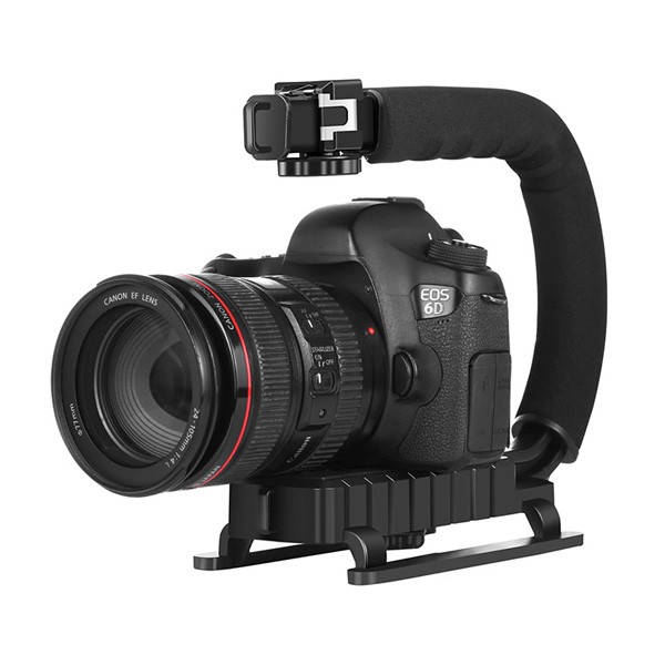 PULUZ PU3005 Gimbal chống rung hình chữ U/hình chữ C ổn định máy ảnh cầm tay DSLR điện thoại thông minh máy ảnh kỹ thuật số quay video