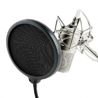 PS-01 Micro Pop Filter Ghi màn hình Pop Loại bỏ tiếng ồn trên kính chắn gió