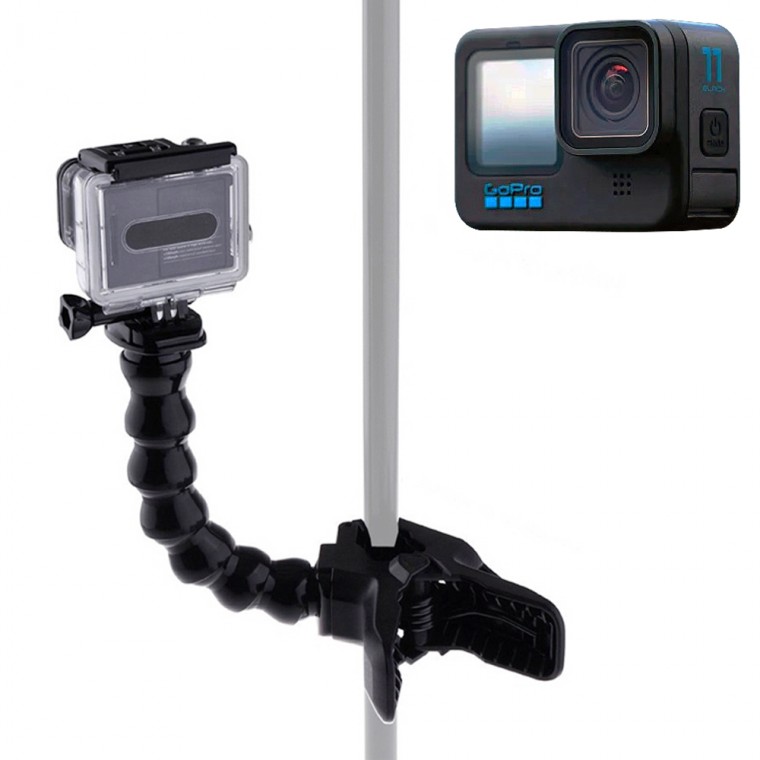 Giá đỡ kẹp hàm tương thích GoPro 11 màu đen