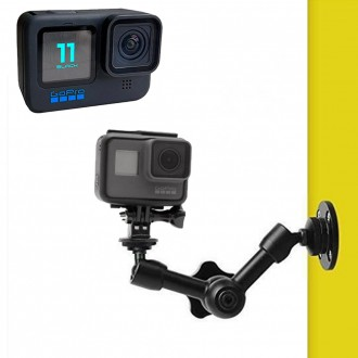 Giá đỡ gắn tường cho máy quay hành động tương thích GoPro 11 màu đen