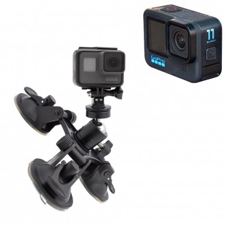 Hộp đen gắn kính ô tô tương thích GoPro 11 màu đen