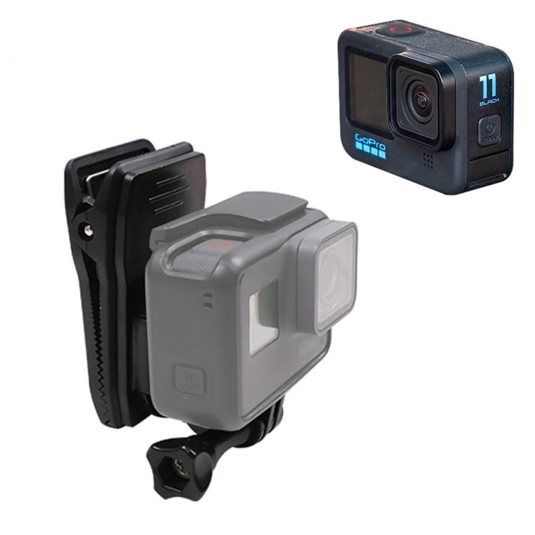 GoPro 11 Màu đen Tương thích Túi Mũ Kẹp Action Cam Mount