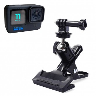 Giá đỡ ba chân gắn kẹp tương thích GoPro 11 màu đen