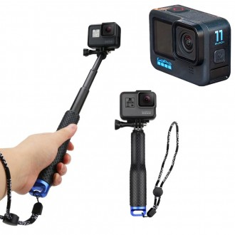 Máy quay hành động gậy selfie 3 giai đoạn monopod tương thích GoPro 11 Black