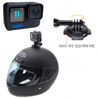 GoPro 11 Black Tương thích Action Cam Xoay 360 độ Mũ bảo hiểm