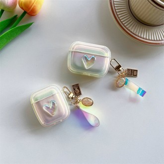 Hộp đựng AirPod dây đeo mặt dây chuyền tình yêu