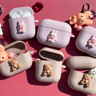 Vỏ nhai Bunny Bear AirPods thế hệ 1 thế hệ thứ 2 Pro thế hệ thứ 3