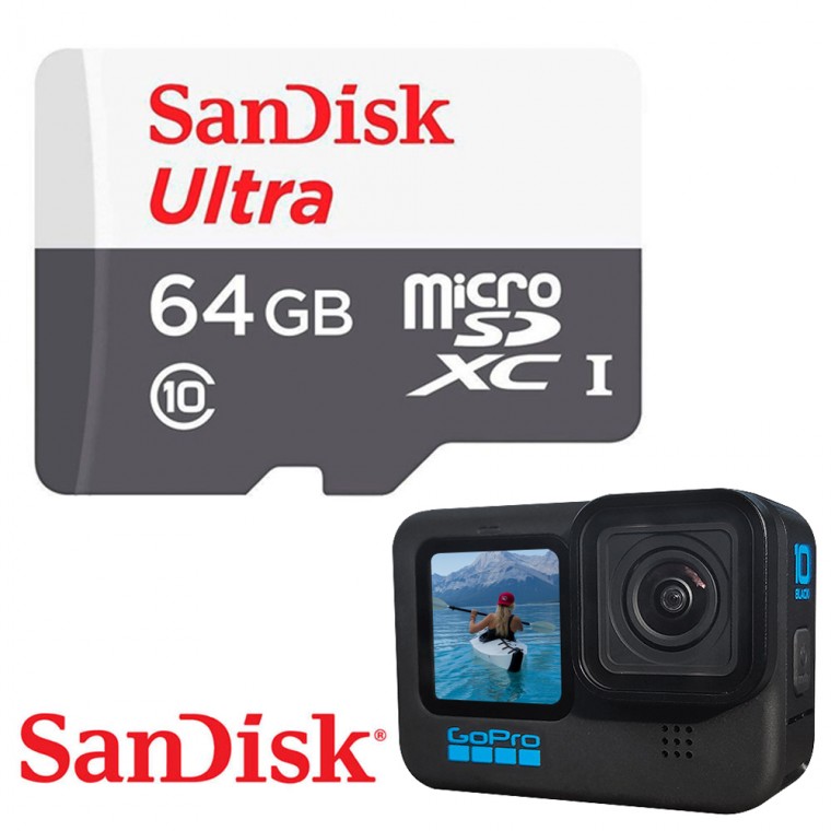 Bộ nhớ tương thích GOPRO10 Thẻ SD 64GB SanDisk GoPro 10