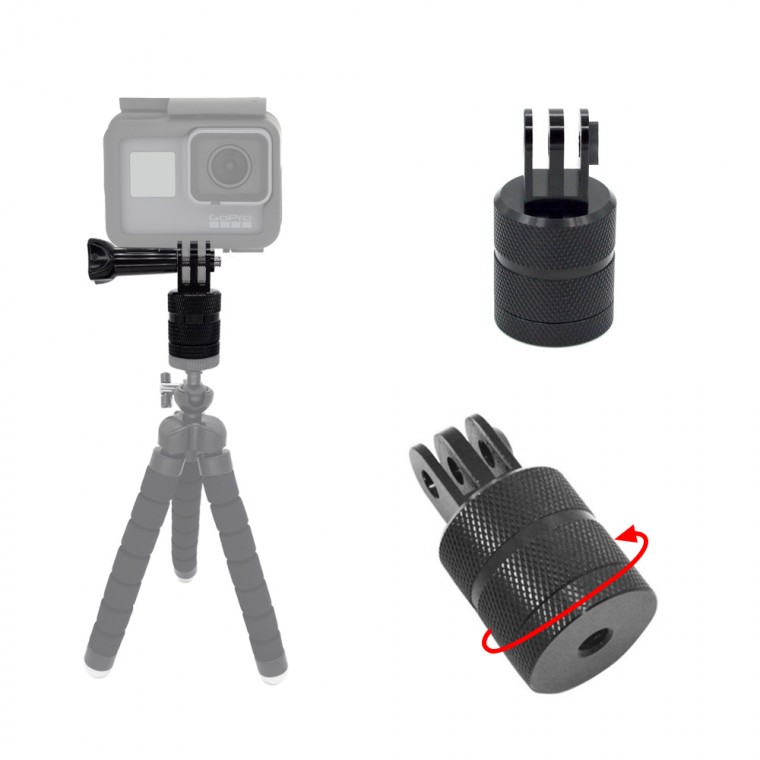 Action cam nhôm xoay 360 độ 1/4 adapter SJ9000 GoPro