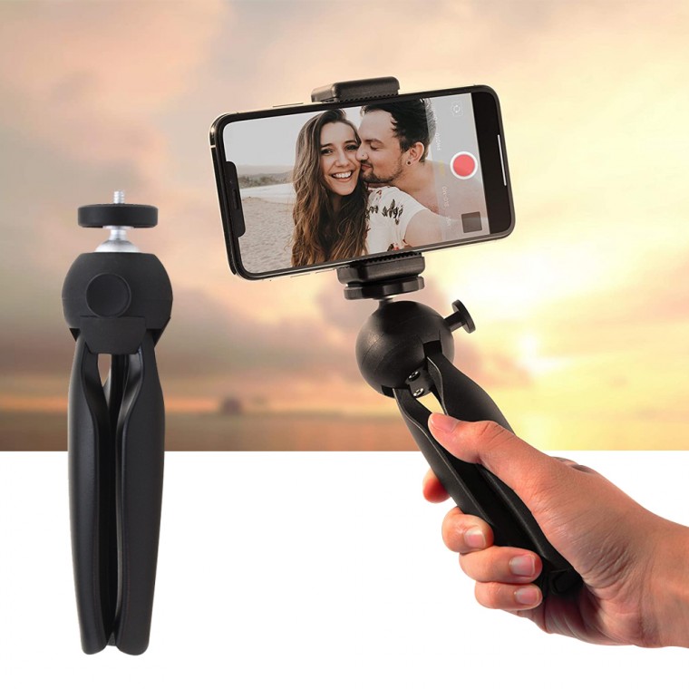 Thiết bị webcam quay vlog du lịch Chân máy mini xoay 360 góc