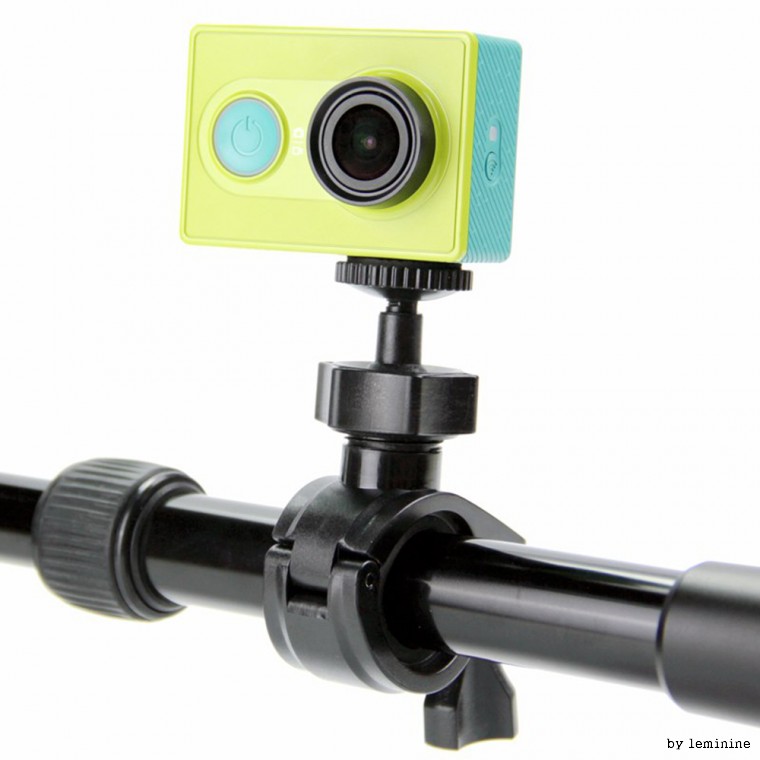 Hộp đen gắn Mijia 4K action cam xe đạp cột xe đạp