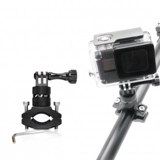 Tay cầm xe máy Trụ xoay gắn GoPro Xiaomi Osmo