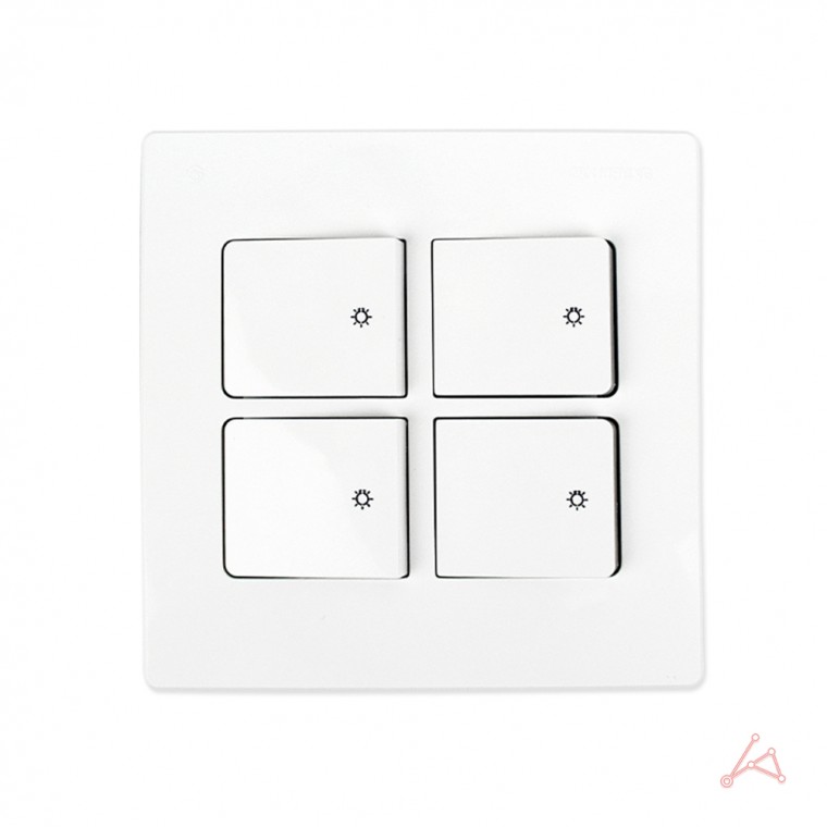 Jinheung V 2 loại switch 4 nắp màu ngà