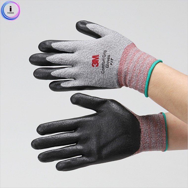 d09 Găng tay (NBR) 3M Comfort Grip Fit Xám (L) 1 chiếc 76682.