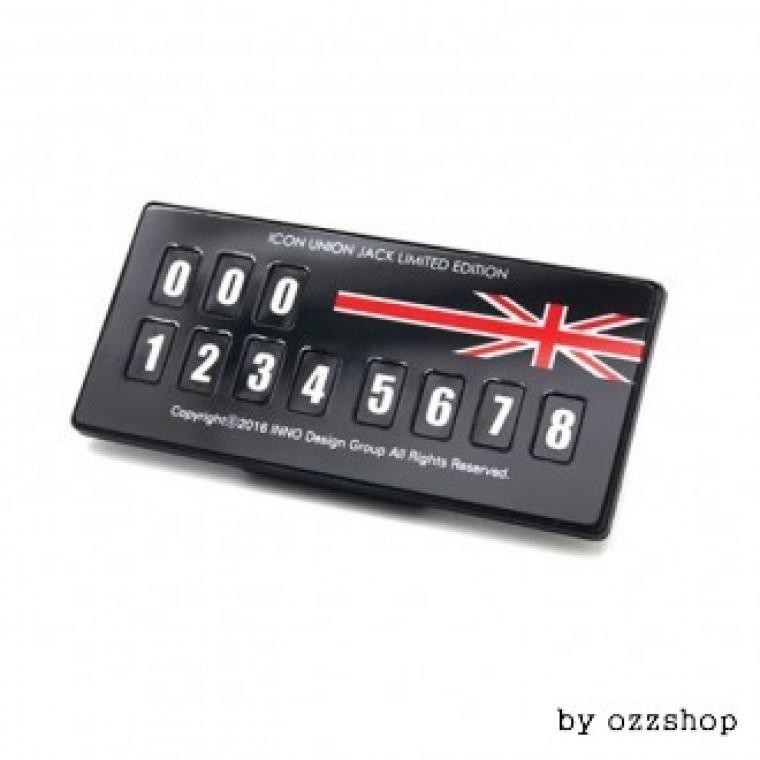 Biển số đỗ xe/bảng thông báo đỗ xe DS Autocom Union Jack