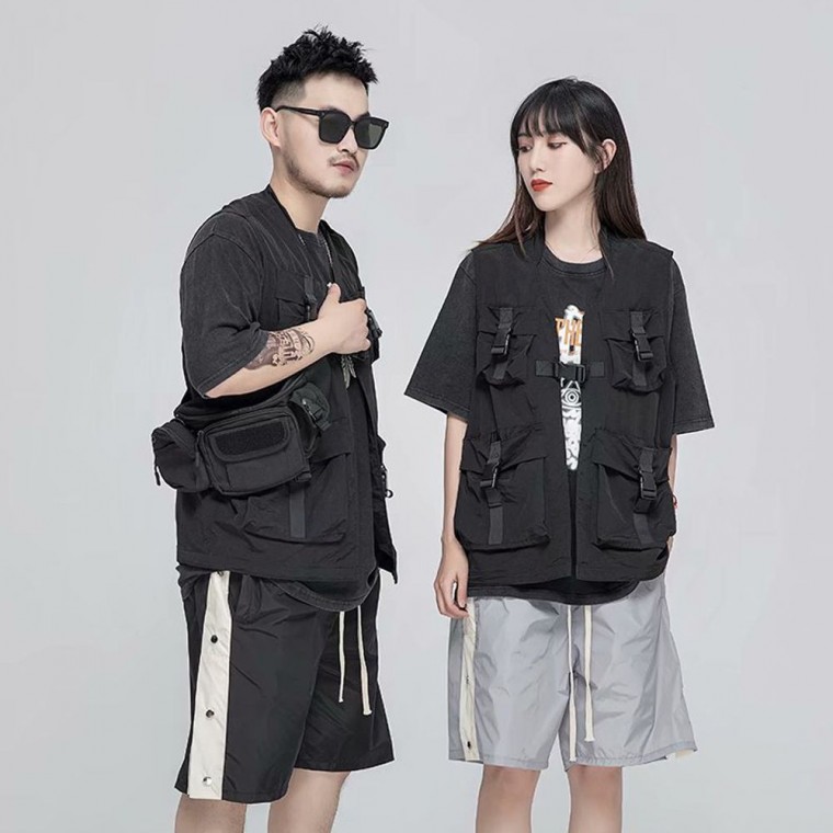 Áo vest ba lỗ unisex có túi 2 màu