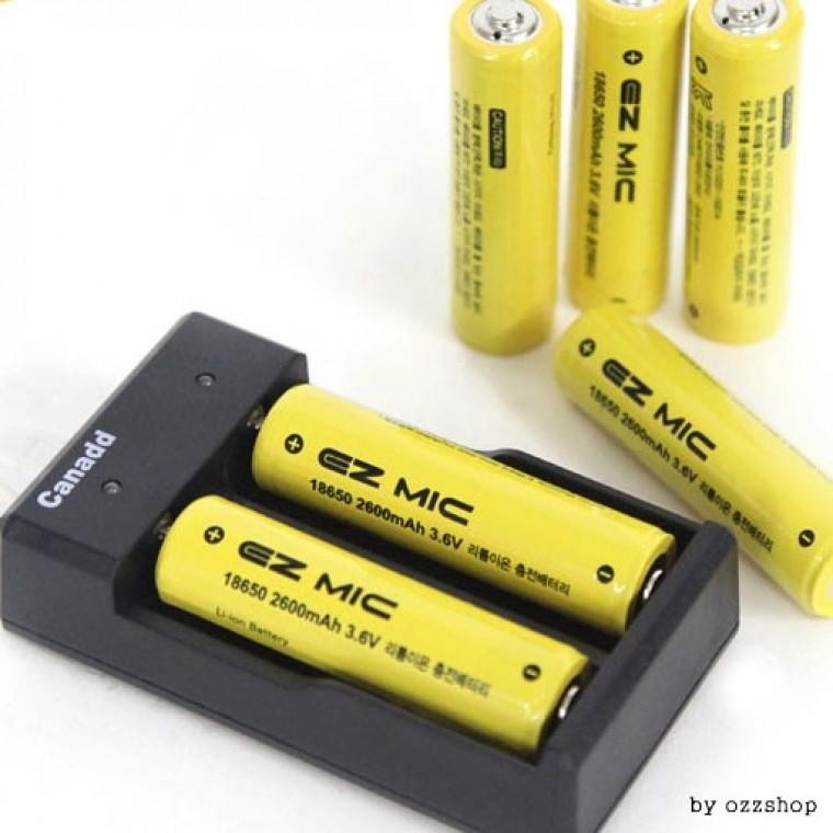 Mạch bảo vệ được chứng nhận DS KC Pin 18650/2600mAh/bộ sạc/pin sạc