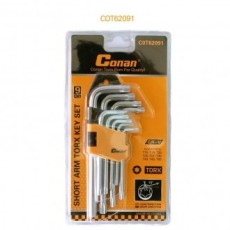 Bộ cờ lê ngắn 9 bước của Conan Tools Star L