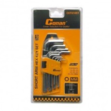 Bộ cờ lê ngắn lục giác L Hex L của Conan Tools 9 bước