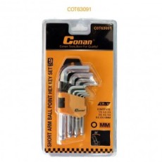 Bộ cờ lê lục giác Conan Tools Hex Ball L 9 bước