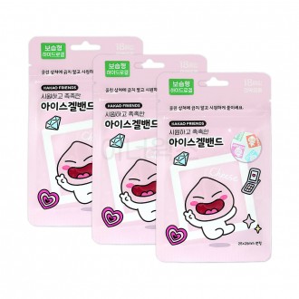 Băng gel đá Kakao Friends (Apeach) 18 tờ x 3