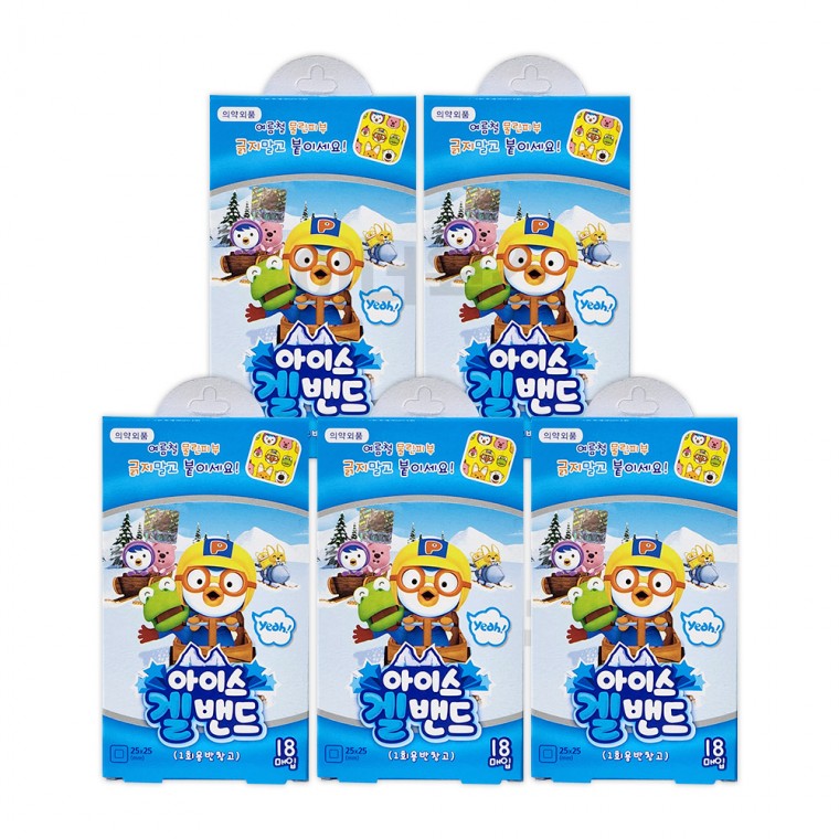 Băng Gel Pororo 18 tờ x 5