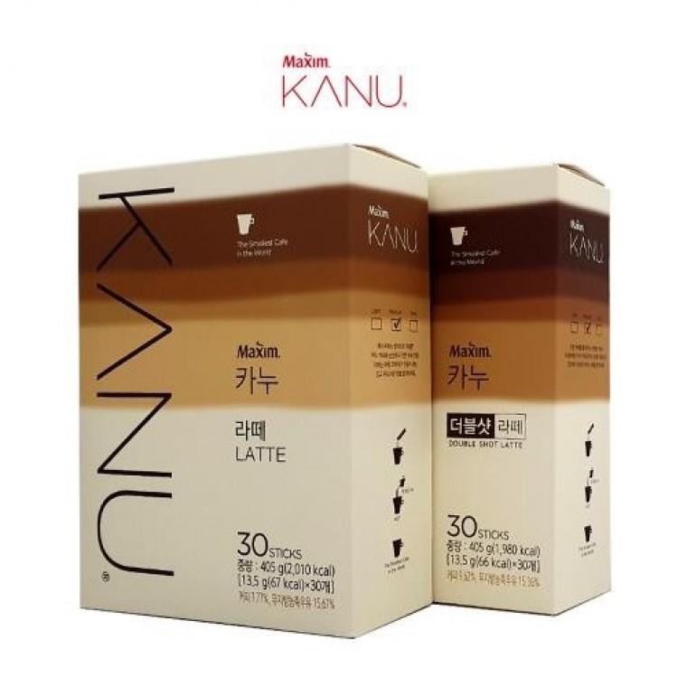 Cà phê hạt Latte Double Shot Maxim Kanu